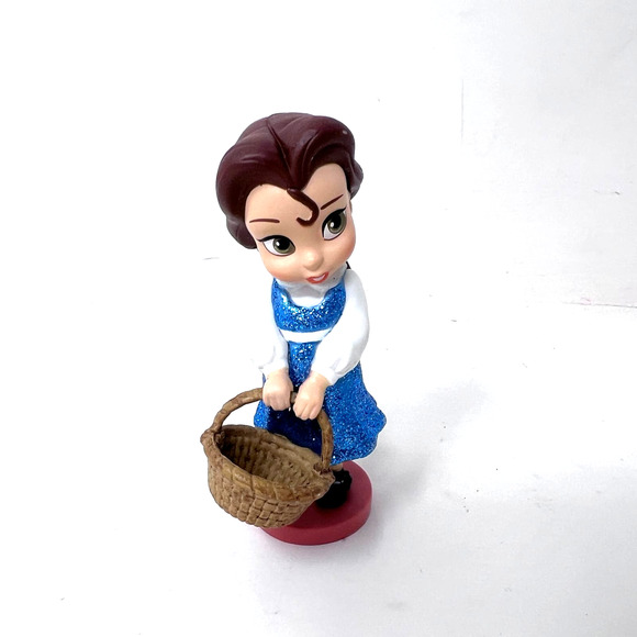 Disney Animators Princess Figure Lot of 6 Arial Cinderella Belle Mulan Tiana 3" - Picture 2 of 9